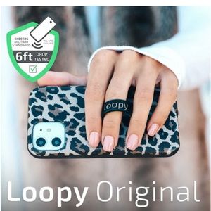 iPhone 11 LOOPY case to stop the drop! iPhone 11/Xr Leopard, matte